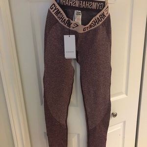 Gymshark flex leggings in dark ruby